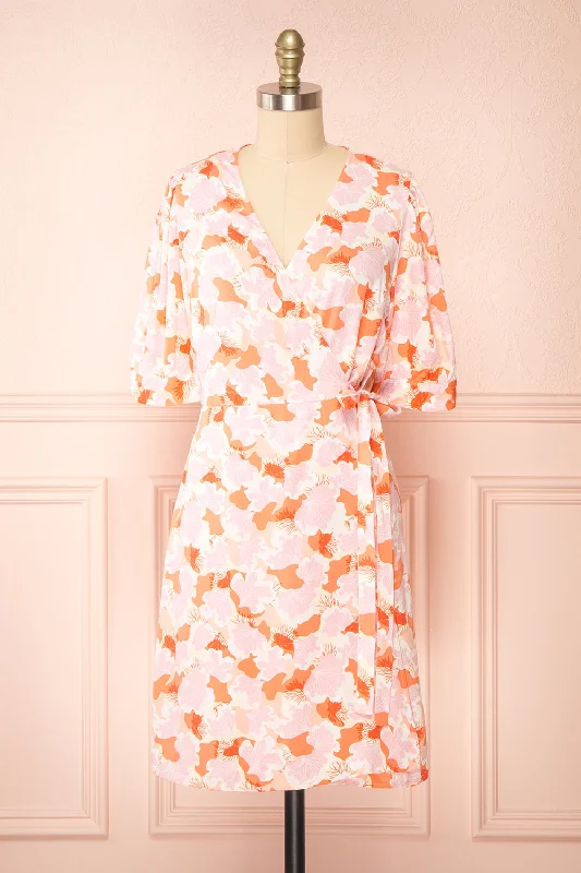 Aghasti | Short Floral Wrap Dress