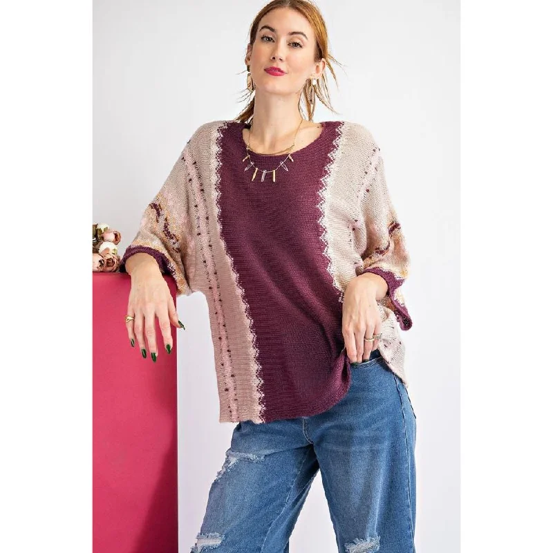 Multi Color Thread Sweater Thanksgiving sweaters