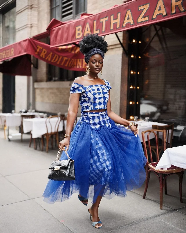 Sheila Bonsu Atelier: Exquisite Ghanaian Batik and Tulle Skirts and Sets Plus size unclassified skirts