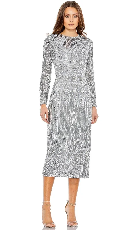 Mac Duggal 5576 - Crystal Sequin Sheath Cocktail Dress Stretchy party dresses