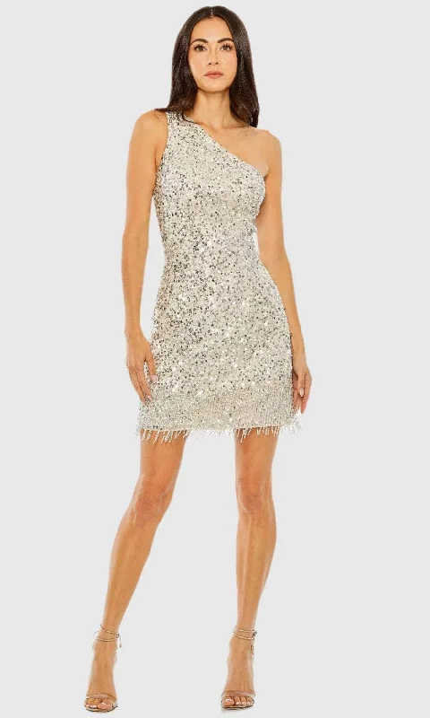 Mac Duggal 5930 - Sleeveless Fringe Detail Cocktail Dress Luxury party dresses