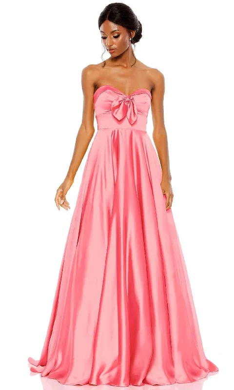 Mac Duggal 67995 - Strapless Bow Accent Prom Gown Flowy party dresses