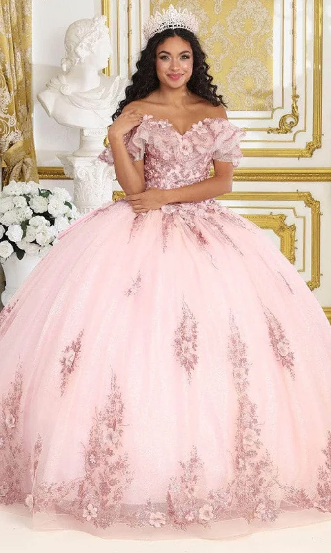 May Queen LK233 - Ruffle Embellished Ballgown Garden party dresses
