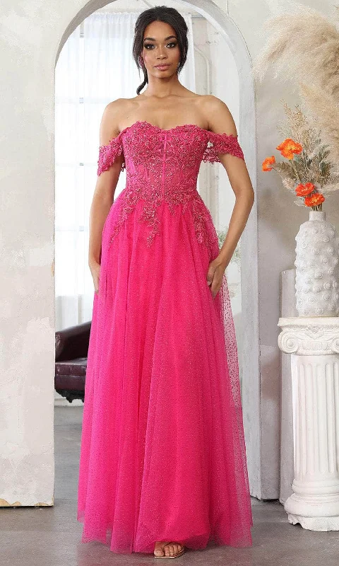 May Queen MQ2079 - Sweetheart Embroidered Corset Prom Gown Spring party dresses