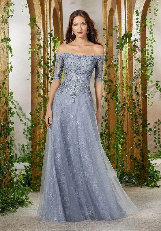 MGNY by Mori Lee 71901SC - Beaded Off-Shoulder Prom Gown Formal party dresses