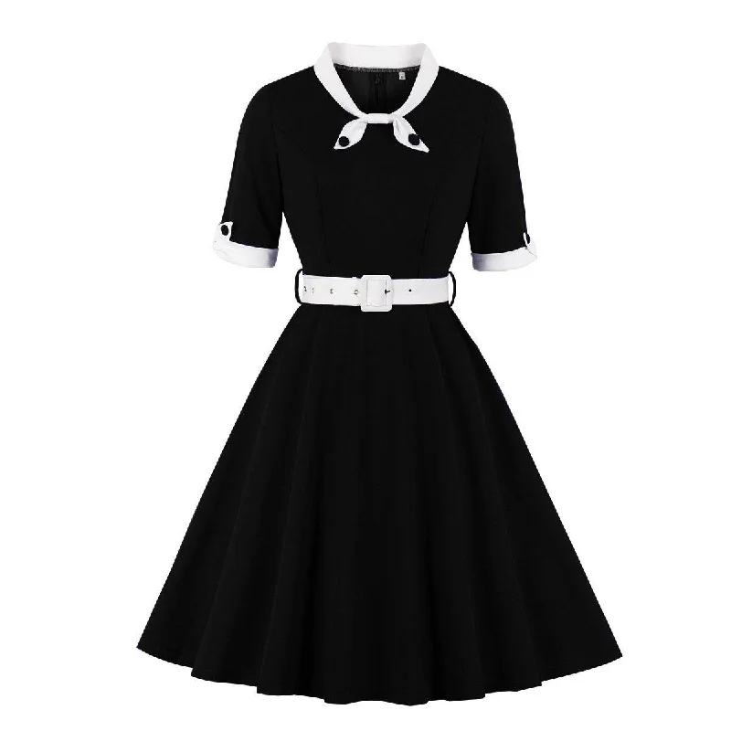 Black White